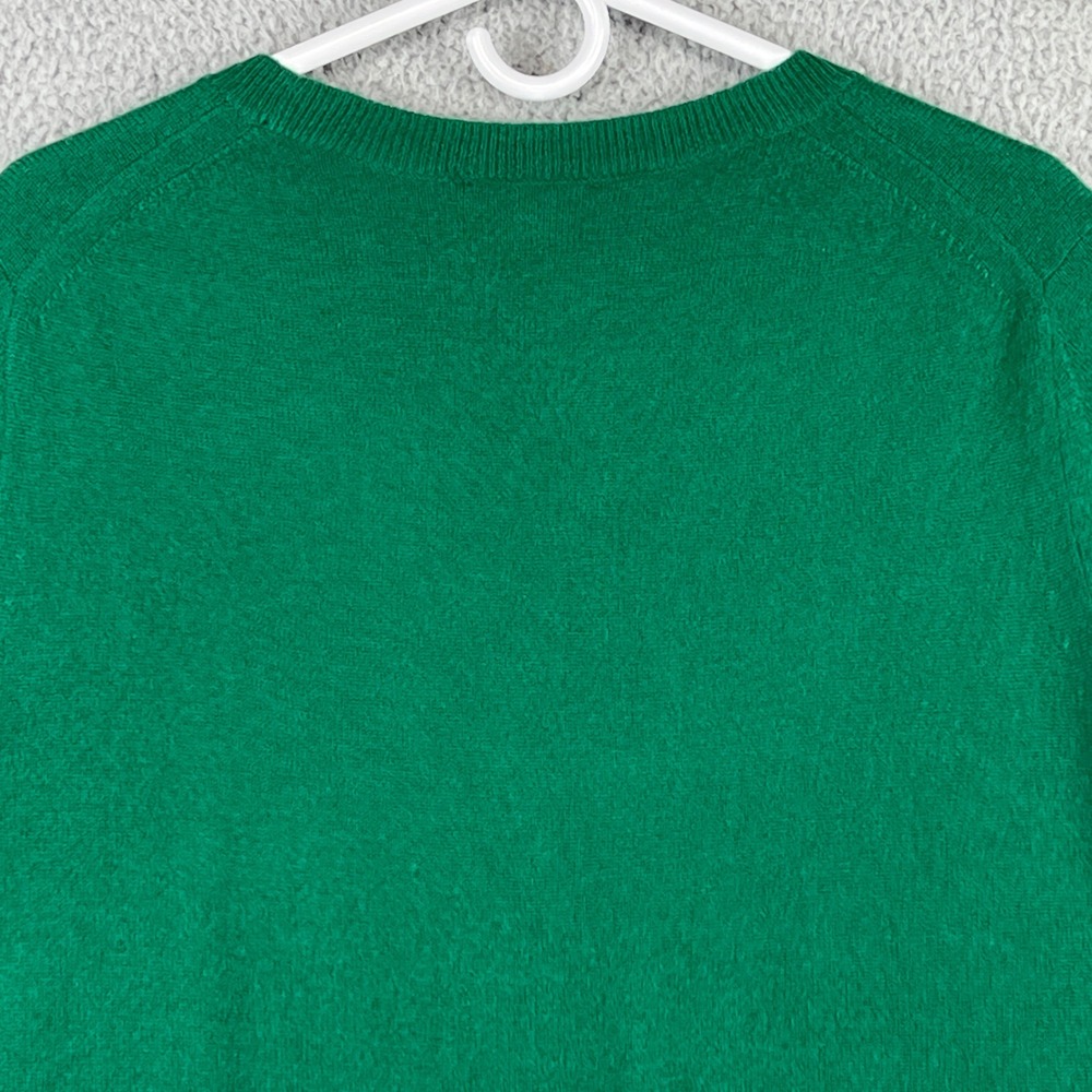 Quince Mongolian Cashmere Tee Everglade Green Short Sleeve Sweater Womens XL - Picture 5 of 11